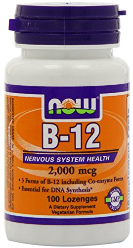 now foods b-12 2000mcg, 100-count , pack of 5